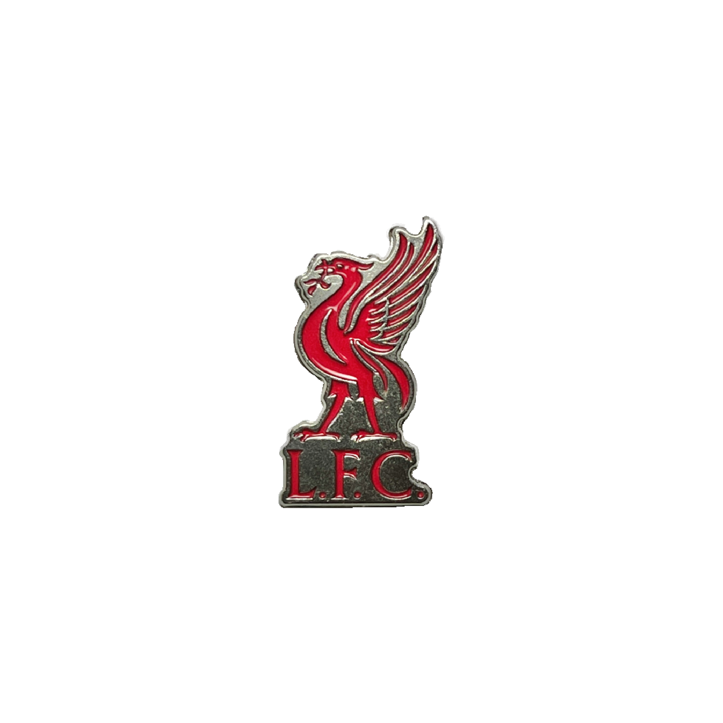 Liverpool FC red bird logo metal sticker with L.F.C. letters