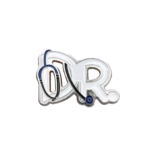 Dr. Stethoscope Metal Sticker