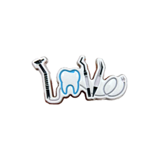 Dentist Love Metal Sticker